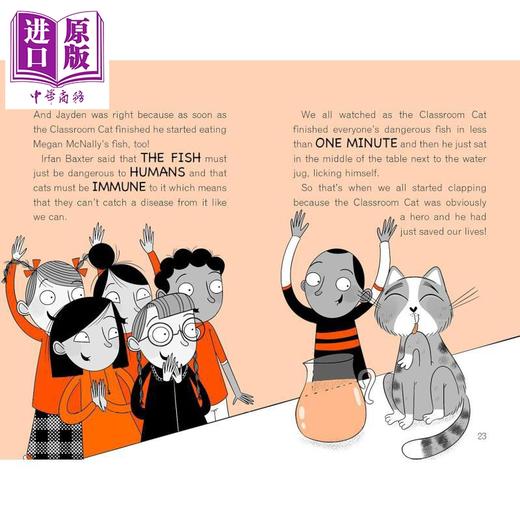 【中商原版】威格尔斯伯勒小学5 教室里的猫 Wigglesbottom Primary The Classroom Cat 英文原版 儿童短篇校园故事 小初文学 商品图2