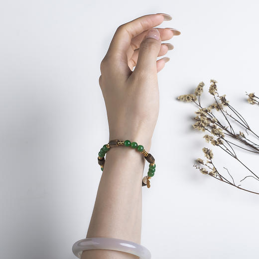 xy0560沉香+碧玉珍珠手串 商品图9