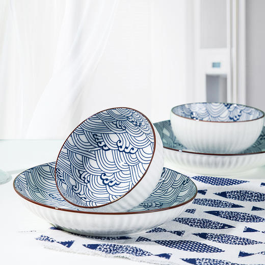 【乐扣乐扣柯蓝餐具8件套】高温烧制而成 经久耐用不掉色 商品图2