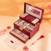 新款结婚首饰盒带锁高档饰品收纳盒22017 商品缩略图0