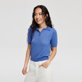 oneup羊毛针织短袖Polo