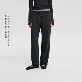 oneup双腰头弹力运动长裤