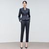 IWY/高端西装正装女职业套装藏青色面试商务工作服西服两件套25CP809 商品缩略图0