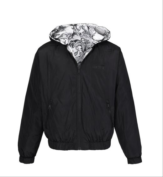 Versace 范思哲 男士双面穿可拆卸帽白鸭绒羽绒服12425 商品图6