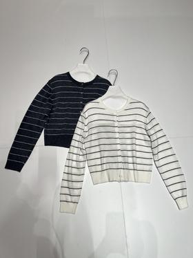 【门店同款】ENJOY秋季“光阴序语”立体线条针织开衫 164894389