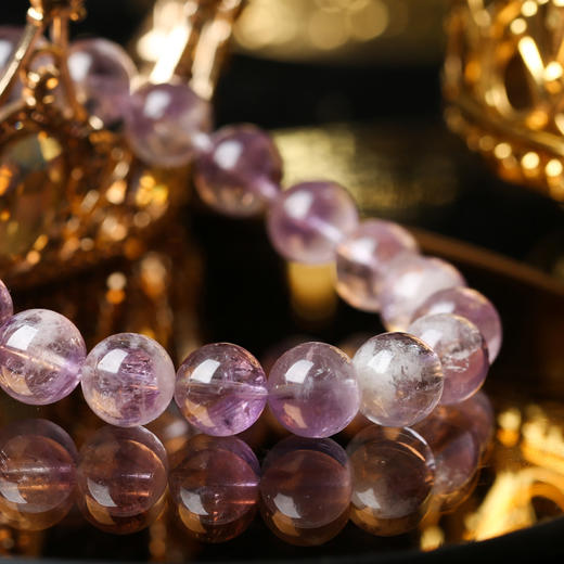 「情绪盾牌」灵机生活馆紫绒兔毛手链优雅高贵级人百搭小众新款送女友同水晶 商品图4