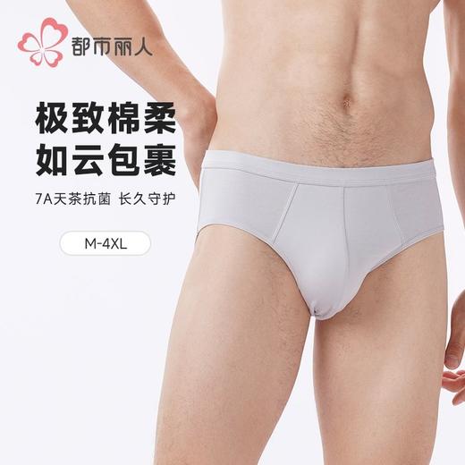 都市丽人内裤男士内裤50S水柔棉内裤氨纶头三角内裤男内裤FKHC41 商品图0