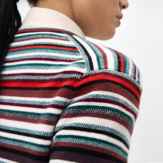 西藏羊绒藏式条纹开衫  SJF96W338N 商品图8