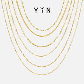 「易」极简基本款素链合集 18K金项链手链脚链