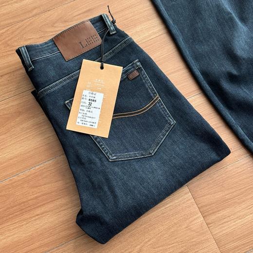 Lvs小李家男士商务秋冬加厚款牛仔裤，立体裁剪直小筒版型，微弹力客供面料 商品图1