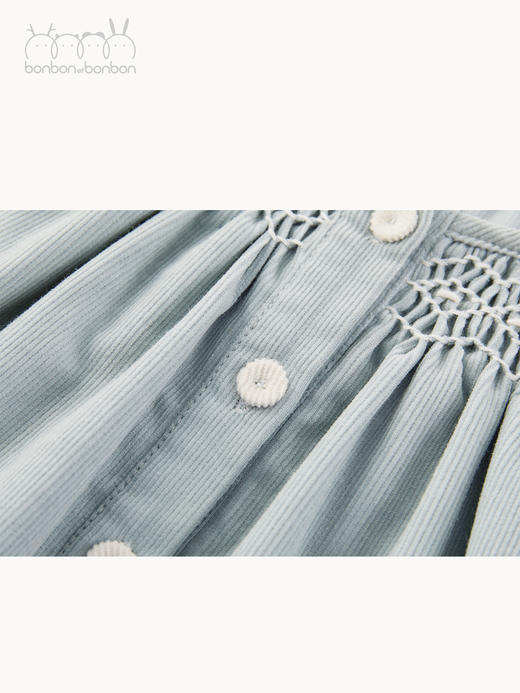 雾蓝缩褶上衣 商品图4