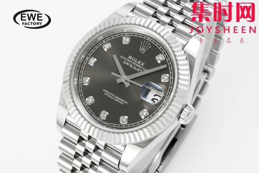 劳力士EWE日志型41系列 男士腕表 灰盘钻面
机芯：搭载改Cal.3235 商品图1