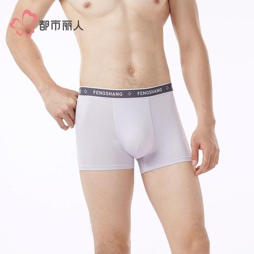 都市丽人内裤男士内裤40S人棉内裤明筋平角内裤男内裤FKHG05 商品图1