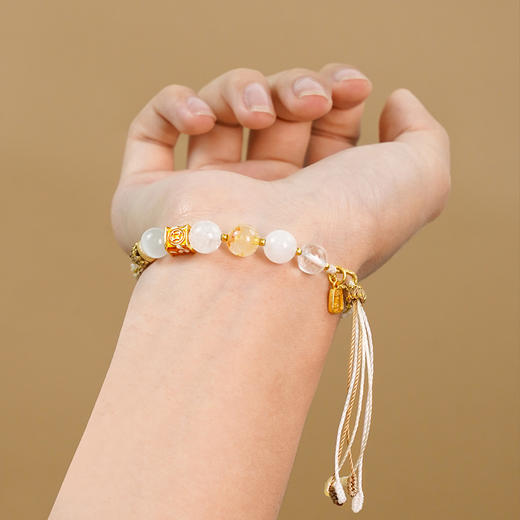 【普陀山】五行五珠款-金 | 金曜 · 净光结 师傅手工编织手绳 商品图3