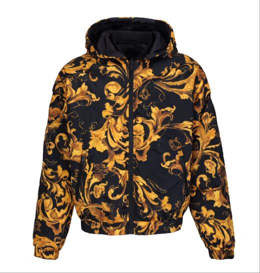 Versace 范思哲 男士双面穿可拆卸帽白鸭绒羽绒服12425 商品图0