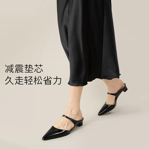 【促销款】7or9-空气棉高跟鞋白兰/墨兰 商品图3