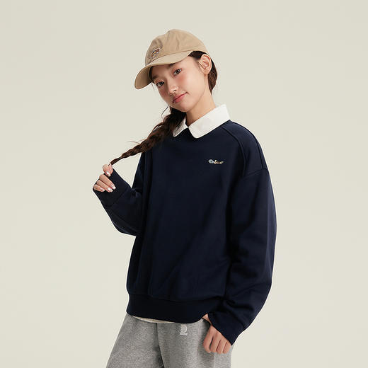 笛莎Deesha青少年女童卫衣2025冬季女童恒温暖皮卫衣 商品图0