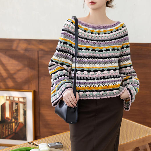 苏苏姐家花屿上衣手工diy钩针编织4股牛奶棉毛线团材料包 商品图1