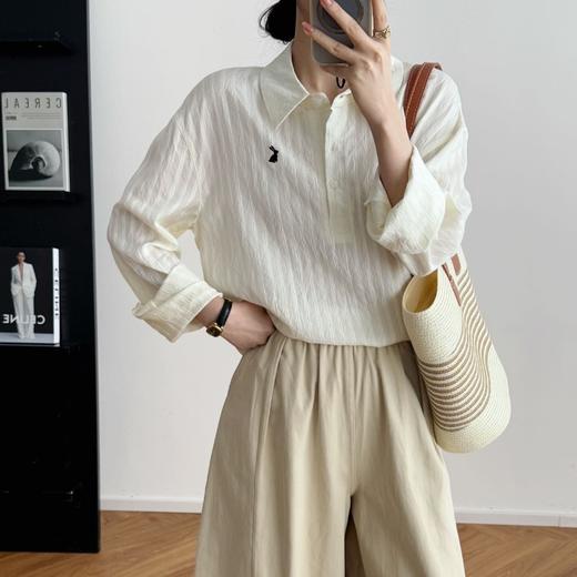 早秋王炸单品！小兔polo衬衫长袖版本！上班穿得体，逛街穿时髦！ 商品图2