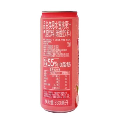 美恩 水蜜桃果汁气泡饮料 330ml/厅 商品图1