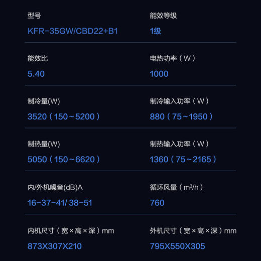 【TCL空调】KFR-35GW/CAD21+B1 商品图7