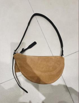 【门店同款】ENJOY常卖磨砂麂皮月牙单肩包 164898398