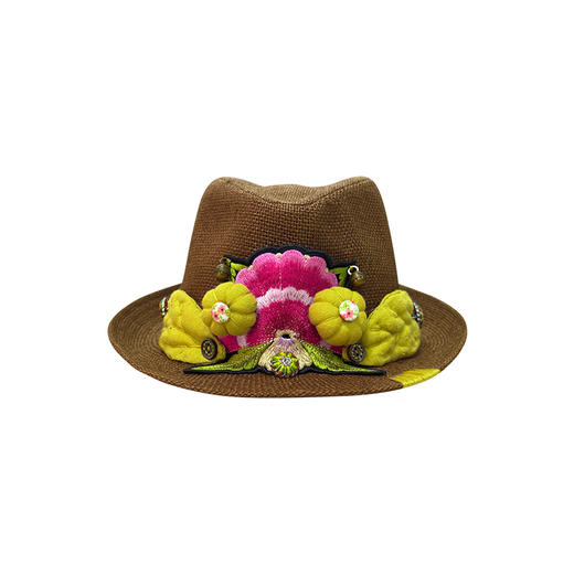 【杨丽萍老师同款新品】庆云香绣花手工礼帽 | 现货加急发 商品图4