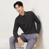【暖燚绒/不变型领】柒牌长袖POLO衫男装秋冬季保暖翻领上衣T恤129T70370 商品缩略图1