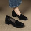 【预售5天】舒适厚底水钻羊皮乐福鞋，中跟小皮鞋单鞋ZYY&A1344 商品缩略图4