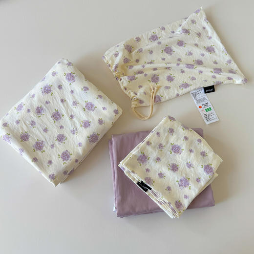 【99元起】【品牌直发】加倍生活 A类水洗棉云感棉四件套 热款韩版小布袋古法水洗五件套 商品图7