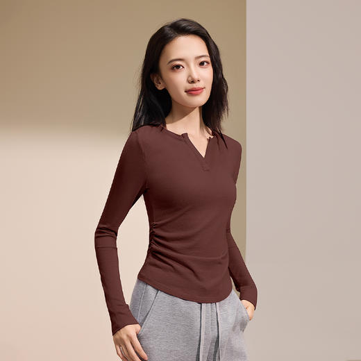 【秋上新】I'd爱帝女式莱赛尔羊毛V领长袖衫 商品图6