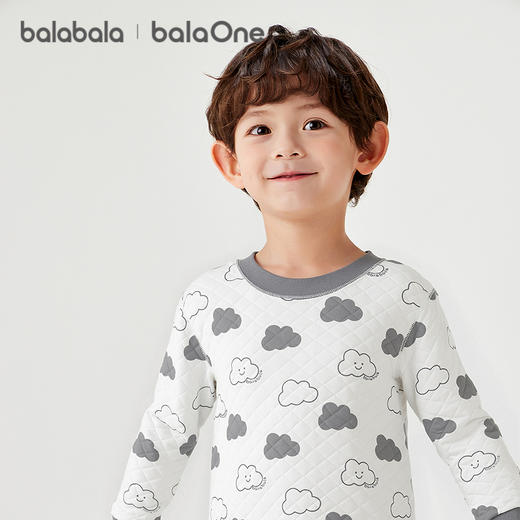 巴拉巴拉balaOne儿童内衣套装男童女童2件套新款童装2025秋冬夹棉 商品图2