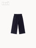 藏青灯芯绒碎花阔腿裤 商品缩略图1