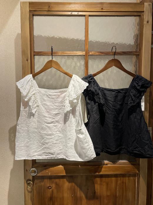 Gauze亚麻花边背心 商品图3