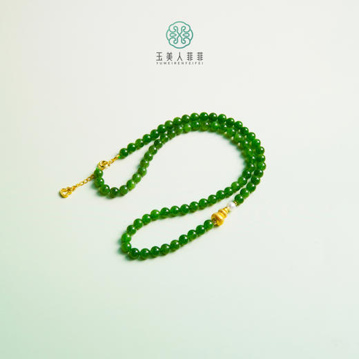 D碧玉项链-diy合金葫芦碧玉圆珠6 商品图0