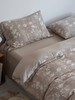松植屋A类棉麻绑带款四件套日系风花卉撞色提花亚麻棉肌理床单被套 商品缩略图6