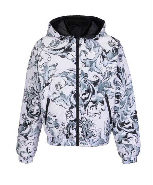 Versace 范思哲 男士双面穿可拆卸帽白鸭绒羽绒服12425 商品图4