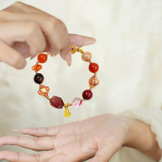【普陀山】五行全能多宝-火 | 火炽 · 鸿运宝串  七月初一师傅手工款 商品图2