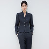IWY/高端西装正装女职业套装藏青色面试商务工作服西服两件套25CP809 商品缩略图3