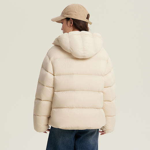 笛莎Deesha青少年女童羽绒服2025冬季女童短款云朵帽泡芙羽绒服 商品图4