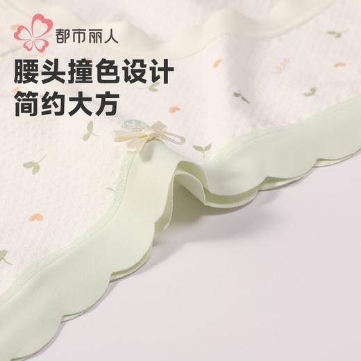 都市丽人内裤女士RC提花内裤女士平角内裤女内裤纯棉内裤LKH5N7 商品图5