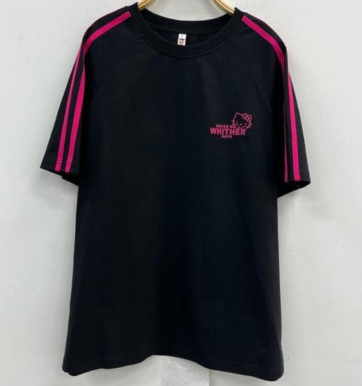 ZC圆领后大图案拼织带短袖T恤50624（黑）夏季 153030250321 商品图1