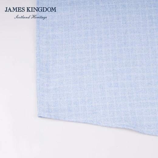 【商务云染100%棉】占姆士男士春秋季100%纯棉云染工艺合体版抗皱长袖衬衫 商品图5