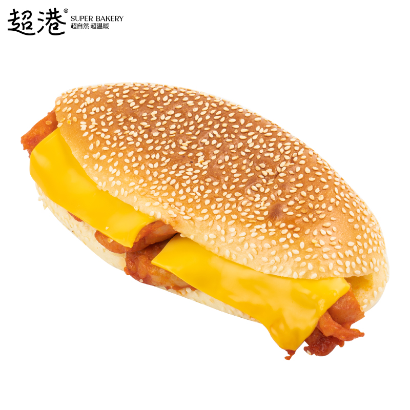 瀑布早餐腿排面包