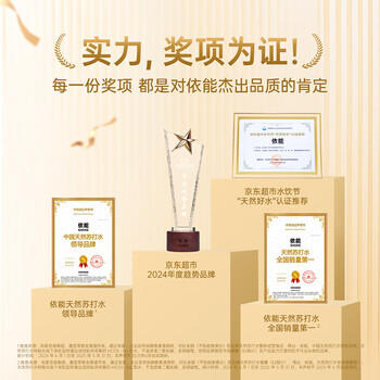 依能 蔚蓝苏打 无添加 天然苏打水饮料500ml*15整箱装 饮用天然水 商品图5