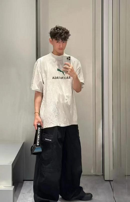 巴黎世家25ss彪马联名字母印花T恤（DY） 商品图3