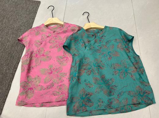 【门店同款】ENJOY夏季云敛-晕染印花上衣 163798862 商品图0