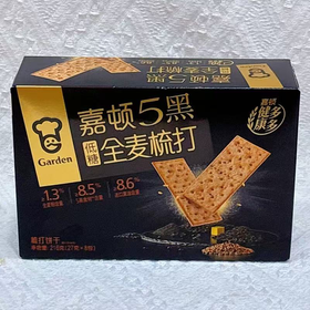 嘉顿5黑全麦梳打饼干216g 22222220