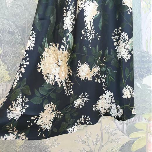 【à perles】法式优雅百搭丁香花真丝半裙/吊带连衣裙 商品图4