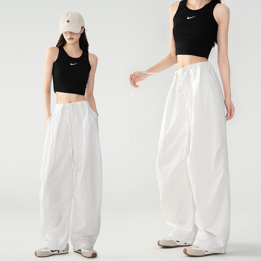 伊泺杉 美式复古剪刀裤 轻薄柔软 显高显瘦 3色可选 商品图3